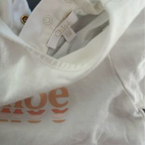 Chloe White and Orange Kids Shirt
